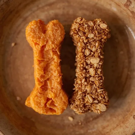 easy sweet potato oat square dog treats IMG06