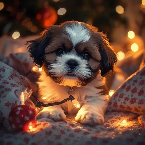 Christmas Shih Tzu Puppies Instant Download IMG06