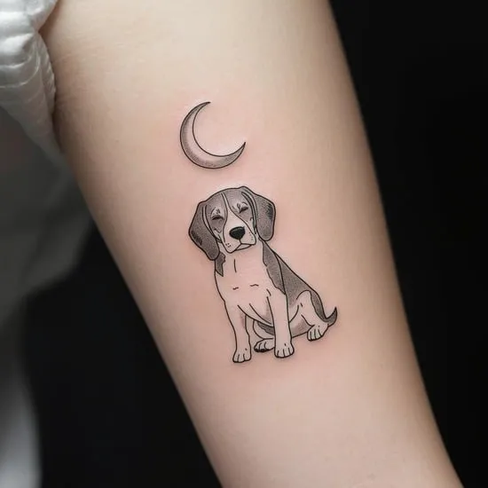 10 memorial beagle dog tattoo ideas IMG08
