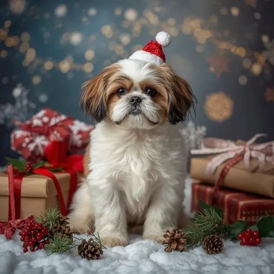 14 Funny Shih Tzu Who Will Always Try to Steal Christmas IMG08