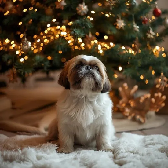 14 Funny Shih Tzu Who Will Always Try to Steal Christmas IMG09
