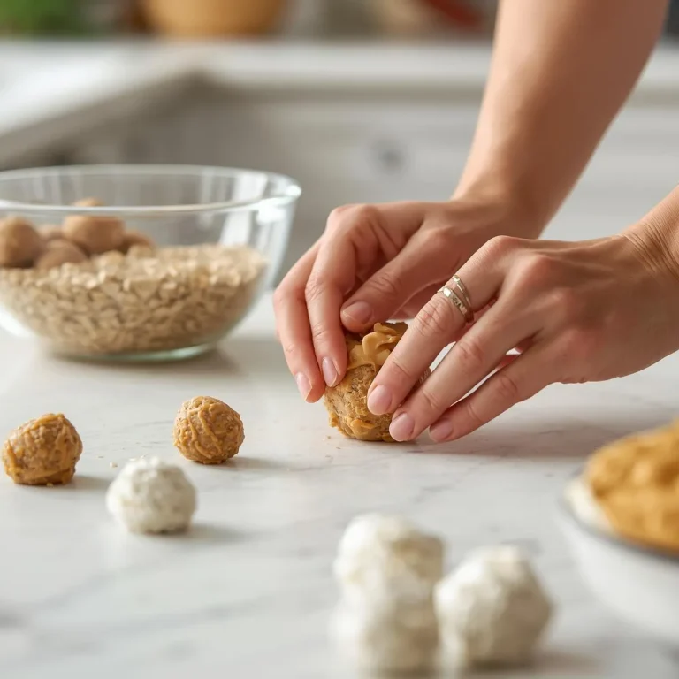 Peanut Butter Applesauce Oat Dog Treats No Bake 🐶