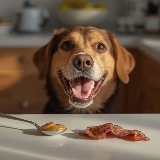 peanut butter and bacon dog cake recipe IMG01