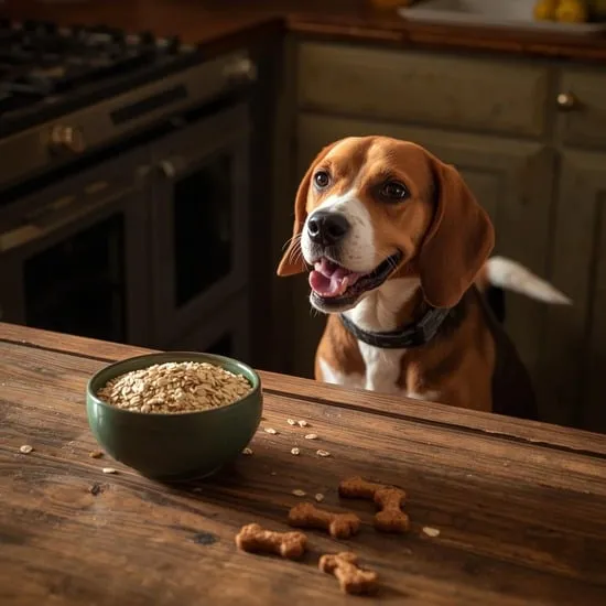 Homemade dog treats with rolled oats IMG01