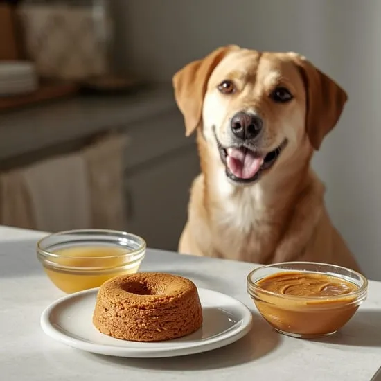 3 ingredient pumpkin dog cake easy flour free IMG01