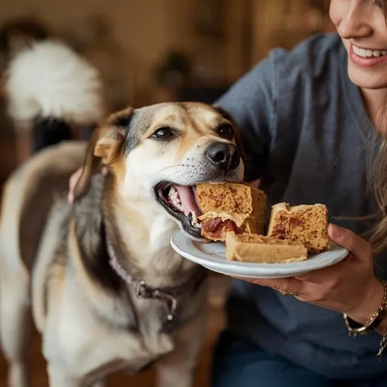 peanut butter and bacon dog cake recipe IMG08