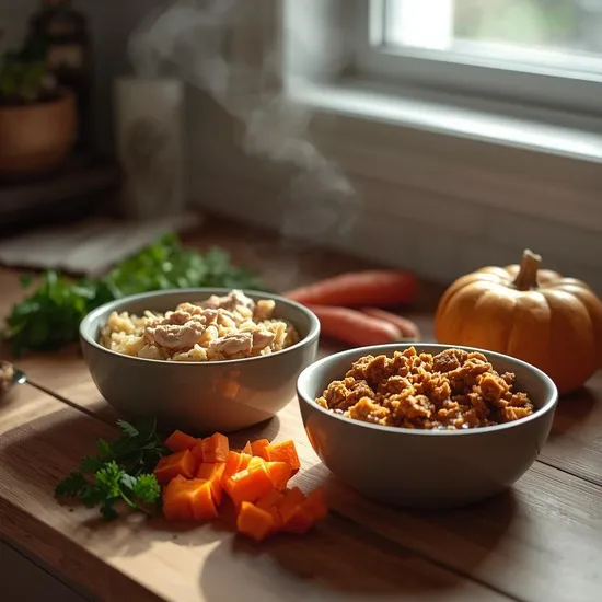 chicken rice and pumpkin dog food recipe for dogs with allergies IMG01