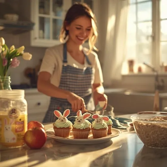 homemade easter dog cupcakes safe recipe IMG01