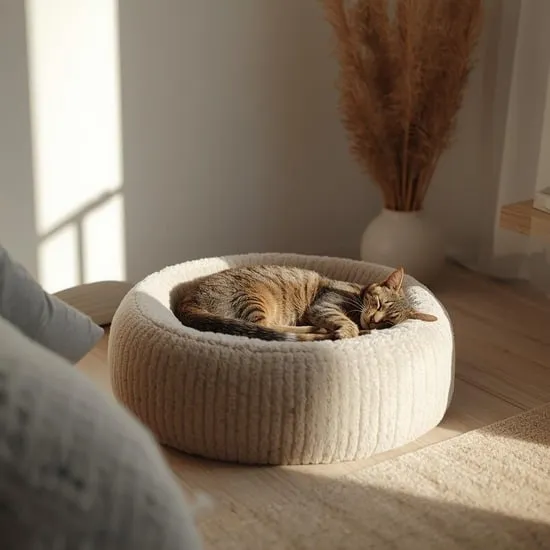 cozy cat sleeping bed area ideas at home IMG01