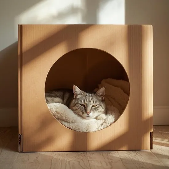 15 diy cardboard cat house ideas IMG01