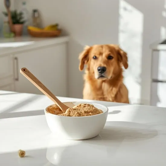 easy no bake peanut butter banana dog treats IMG01