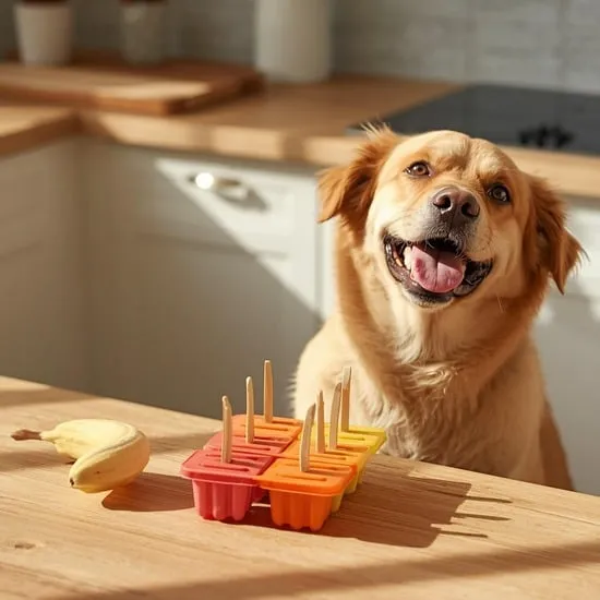 frozen peanut butter banana pops for dogs summer vibes in a treat IMG01