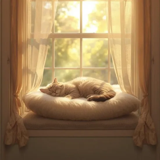 cozy cat sleeping bed area ideas at home IMG02
