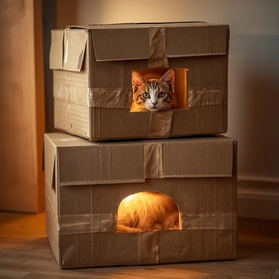 15 diy cardboard cat house ideas IMG02