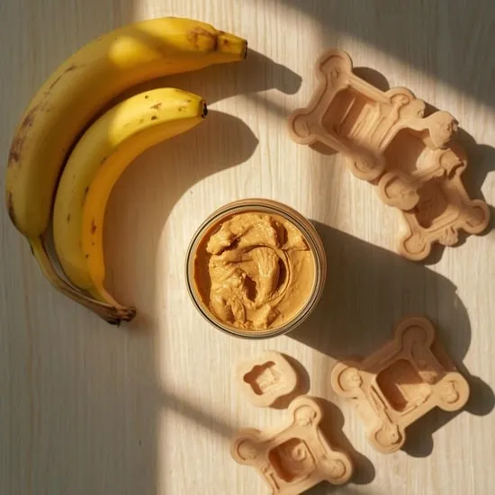 frozen peanut butter banana pops for dogs summer vibes in a treat IMG02