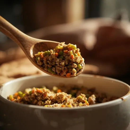 lean healthy ground turkey dog meal for a happy active pup IMG03