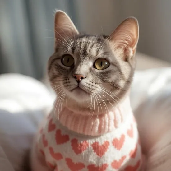 heart themed cat sweater gift for cat IMG03
