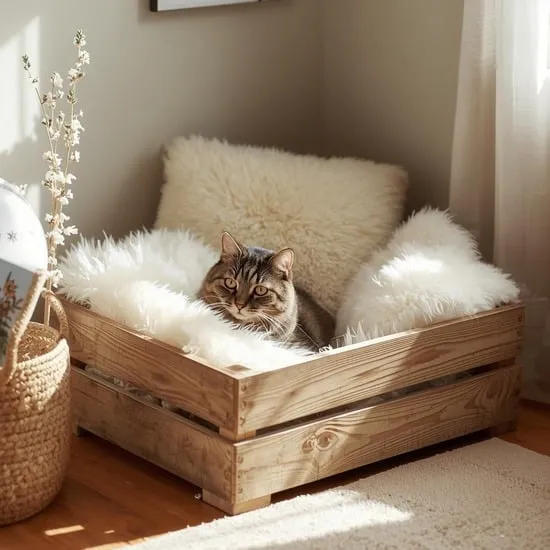 cozy cat sleeping bed area ideas at home IMG03