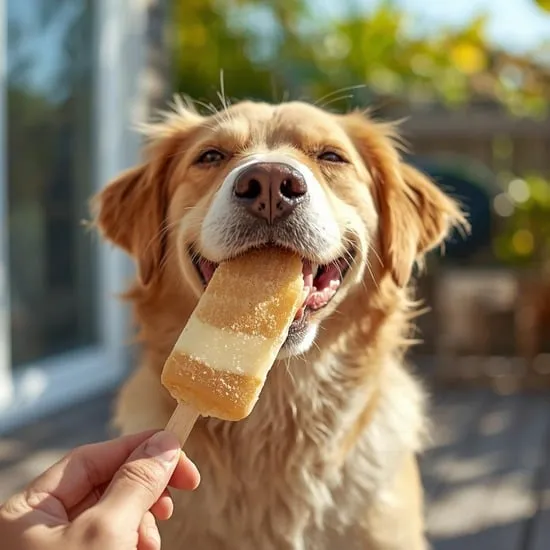 frozen peanut butter banana pops for dogs summer vibes in a treat IMG03