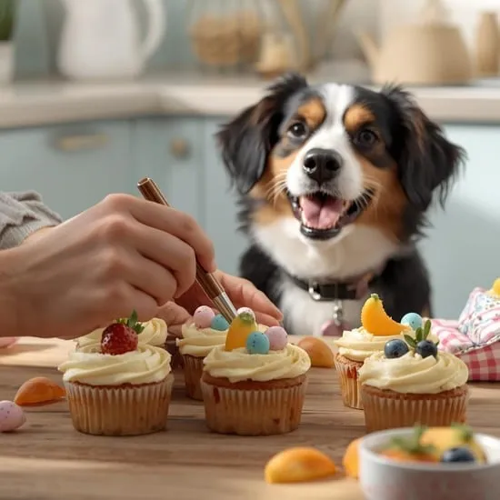 homemade easter dog cupcakes safe recipe IMG04