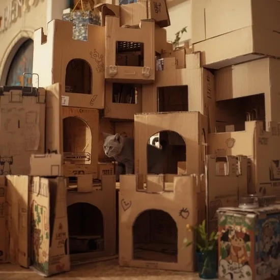 15 diy cardboard cat house ideas IMG04