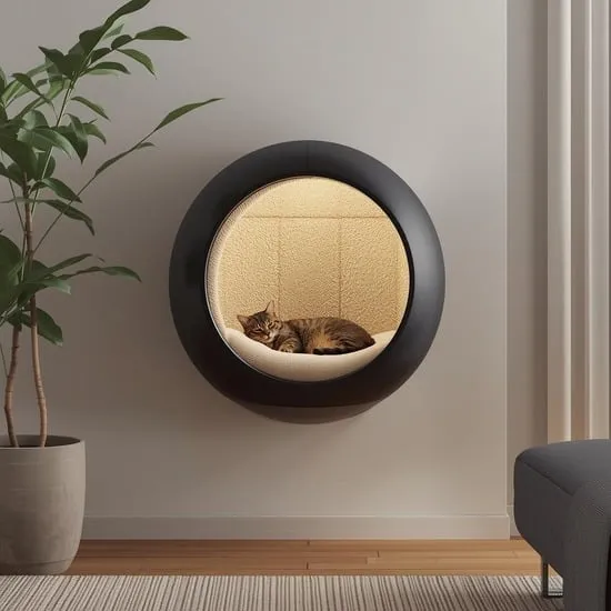 cozy cat sleeping bed area ideas at home IMG04