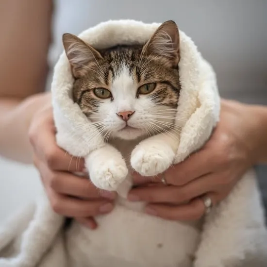 how to calm your cat before trimming their nails IMG05
