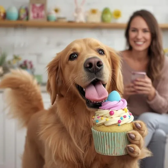 homemade easter dog cupcakes safe recipe IMG06