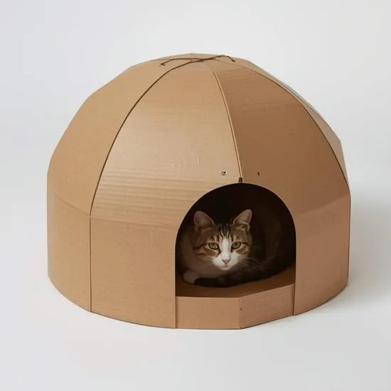 15 diy cardboard cat house ideas IMG07