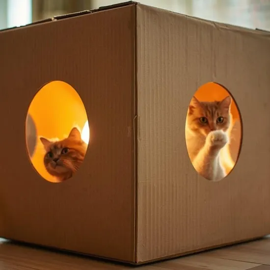 15 diy cardboard cat house ideas IMG09