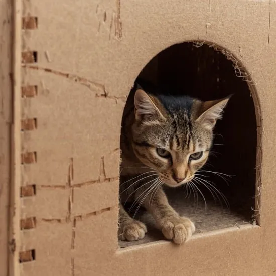 15 diy cardboard cat house ideas IMG12