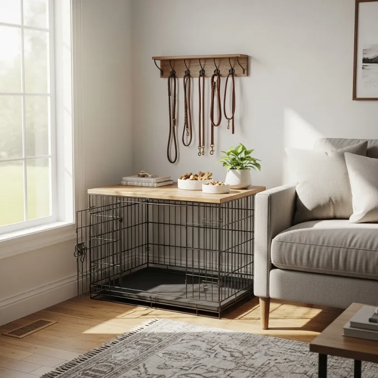11 DIY Dog Crate Topper Ideas for Storage