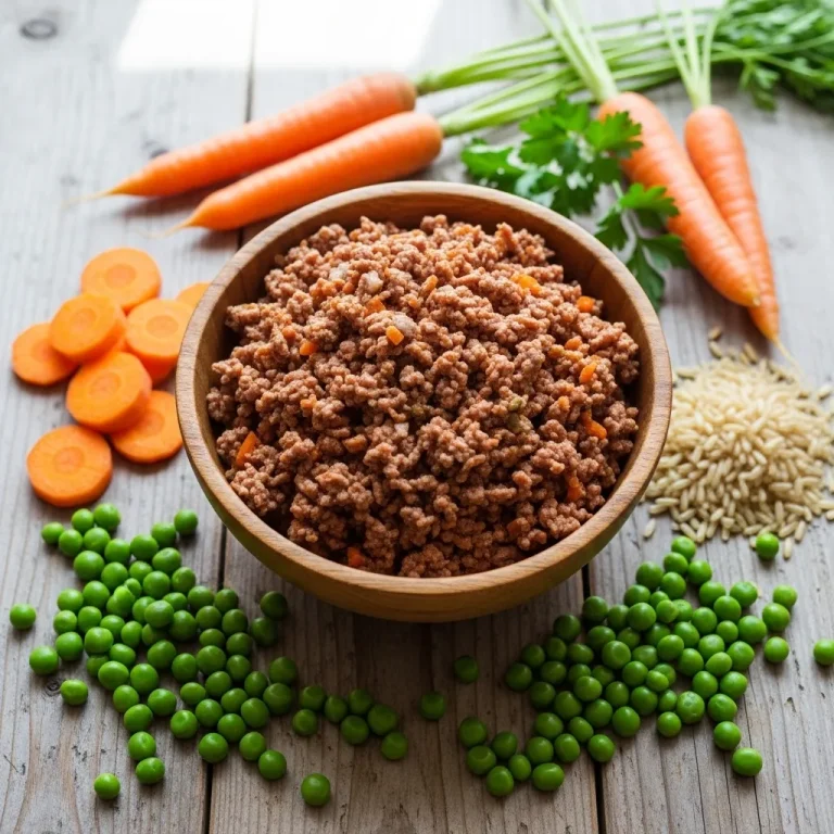 Ground Beef Homemade Dog Food Recipe Dogs Love