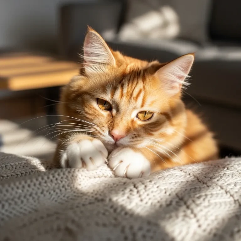 Why Do Cats Knead Blankets & People?