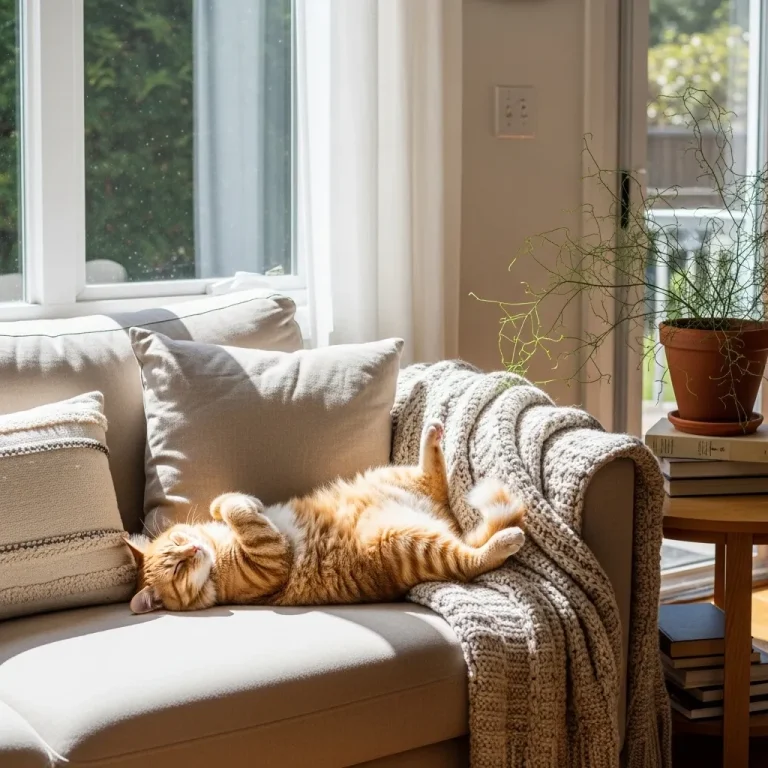 Why Do Cats Sleep in Weird Positions?