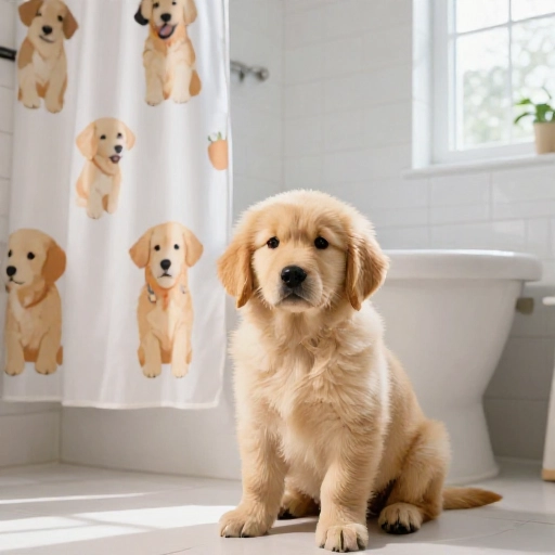 10 Cute Golden Retriever Shower Curtains That Will Make Mornings Better