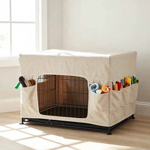 13 DIY Dog Crate Cover Projects with Built-in Storage That Will Transform Your Space