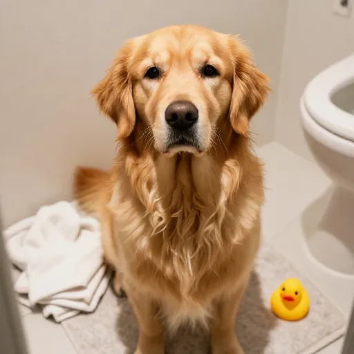 10 Dog Photoshoot Ideas Using Bathroom Props