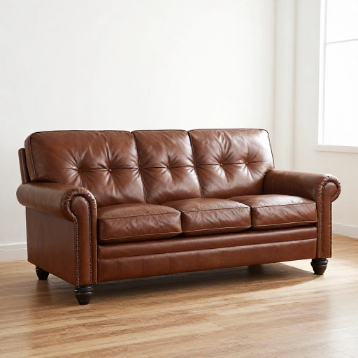 5 Tufted Leather Sofas That Survive (And Thrive) With Dogs