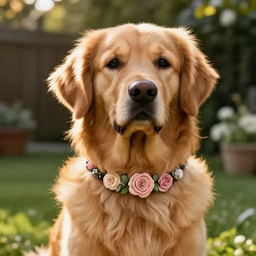 10 Floral Dog Collars with Beautiful Beading
