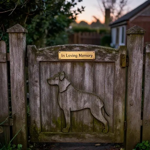 10 Personalized Pet Memorial Gates for Dogs That Honor Their Memory