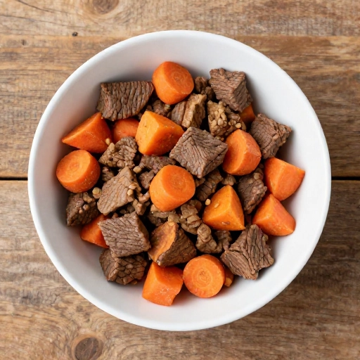Easy Homemade Beef, Carrot & Sweet Potato Dog Food Bowl Your Pup Will Love
