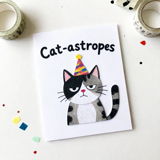 14 Funny Cat Birthday Cards to Make at Home (No Art Skills Needed)