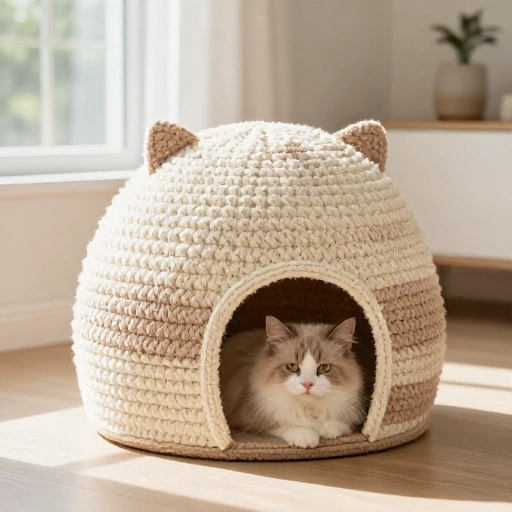 15 Cute Cat Houses You Can Easily Crochet At Home
